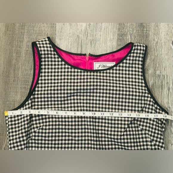 Jessica Howard Sleeveless Sheath Dress - Large / 12 - Black Gingham Lace Trim - Picture 13 of 13